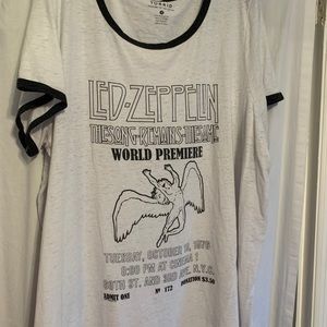 Torrid Led Zeppelin ringer shirt 4X